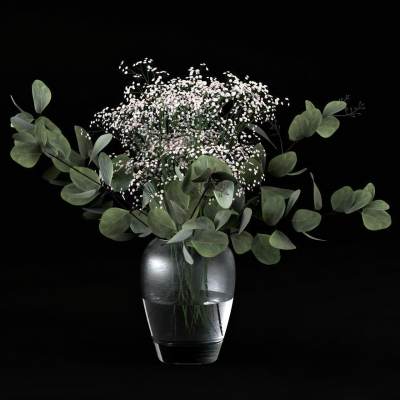 现代玻璃花瓶 插花-1